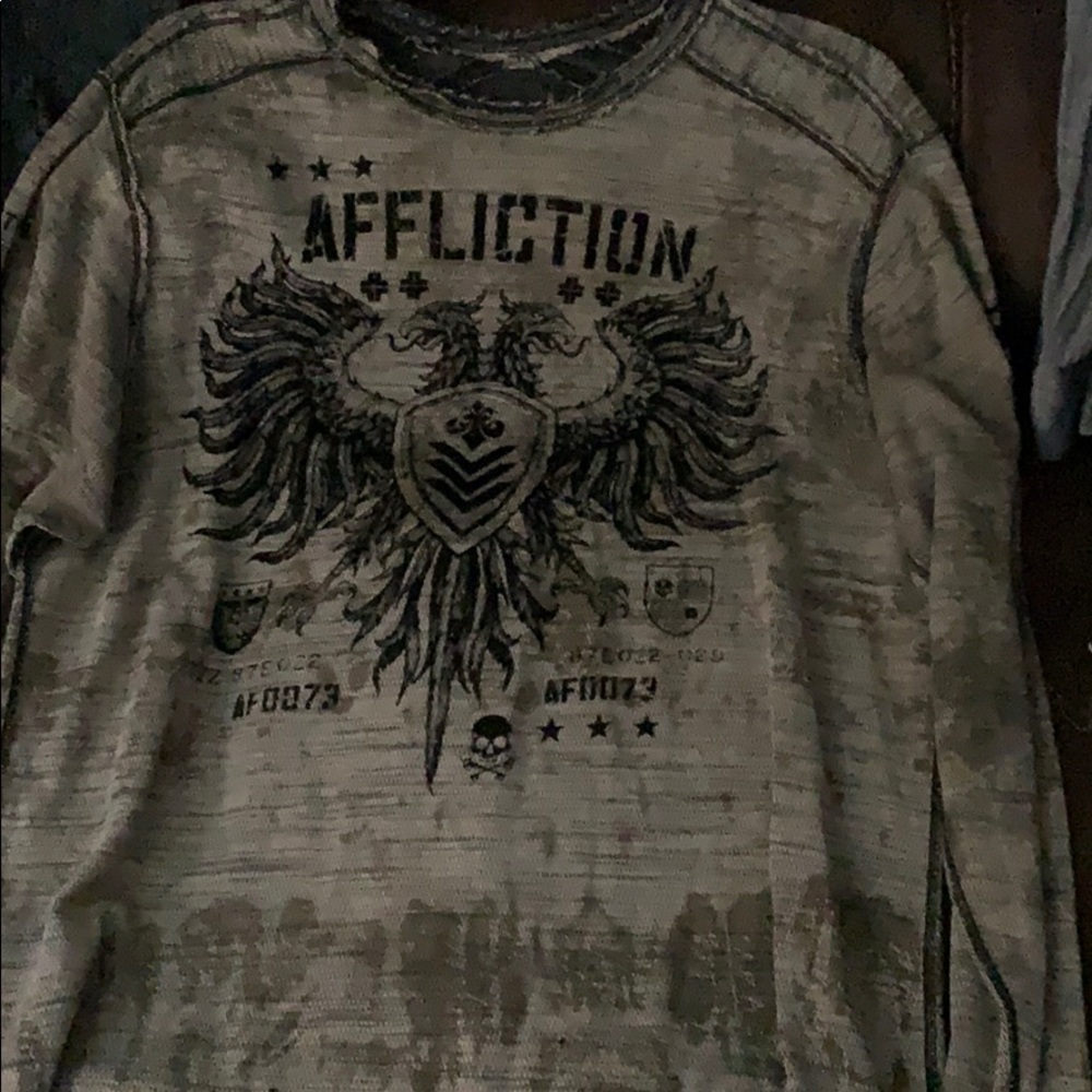 Affliction cotton sweater